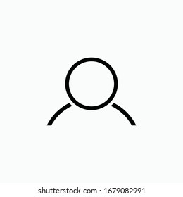 man icon vector sign symbol isolated