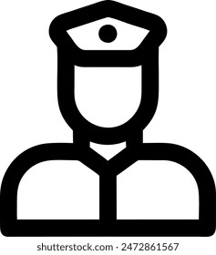 man icon, Vector Sign or Symbol