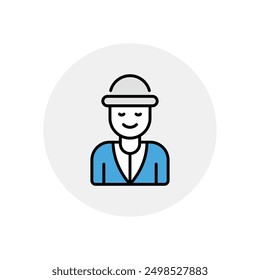 Icono de hombre Vector Ilustración de stock