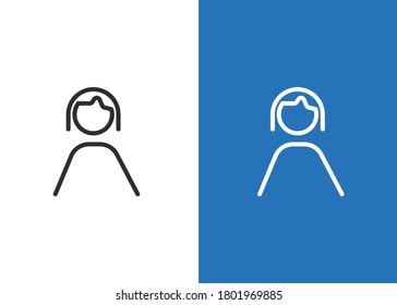 vector de icono de man. Vector de icono de usuario. Signo de avatar