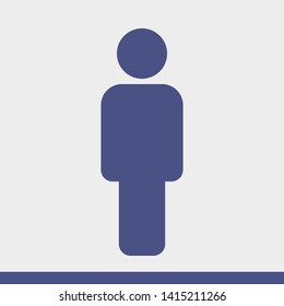 Man Icon vector. Vector web design
