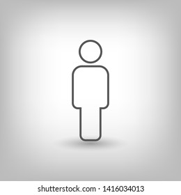 Man Icon vector. Vector web design