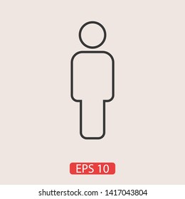 Man Icon vector. Vector web design