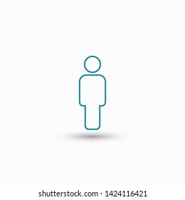 Man Icon vector. Vector web design
