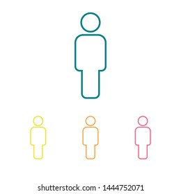 Man Icon vector. Vector web design