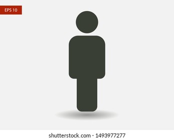 Man Icon vector. Vector web design