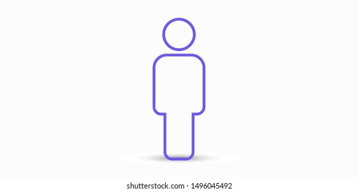 Man Icon vector. Vector web design