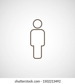 Man Icon vector. Vector web design