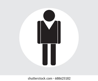 Man Icon. vector web design