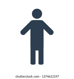 Man icon vector,colorful man outline icon 