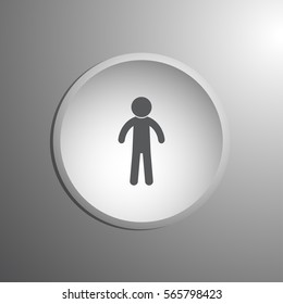 Man Icon. web design style