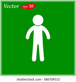 Man Icon. web design style