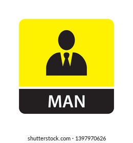 Man icon for web and mobile