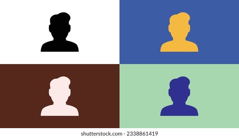 Man icon for web and mobile