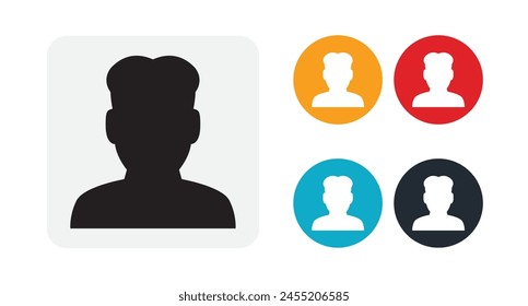 Man icon for web and mobile