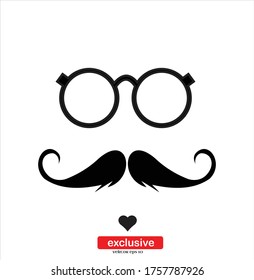 Man Icon.Flat design style vector illustration for graphic and web design.