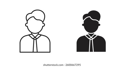 Man icons graphics set vectors