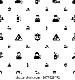 man icons pattern seamless. Included editable filled Reading, pirate, gamer, Disinfection service, construction works, Account, rich man, Investor icons. man icons for web and mobile.