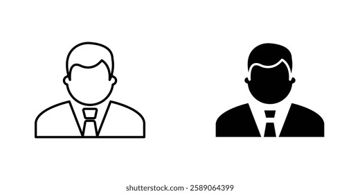 Man icons thin line illustrations designs