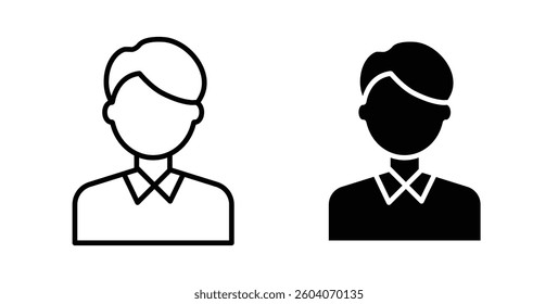 Man icons. thin line vector icons
