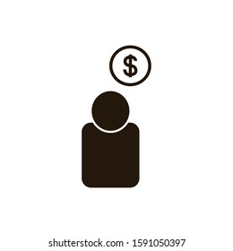 Man icons.Black and white icons.t
Think of idea.Think of money.Think of business.Web and mobile