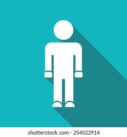 man icon.vector illustration.