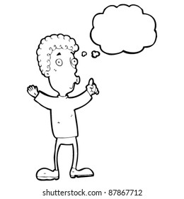 caricatura de hombres con ideas