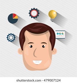 man idea gear symbol