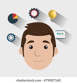 man idea gear symbol