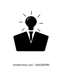 Man with idea icon