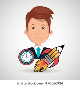 man idea icon vector illustration graphic eps 10