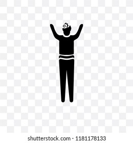 Man with an Idea vector icon isolated on transparent background, Man with an Idea logo concept