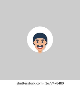 A man illustration concept vector flat design