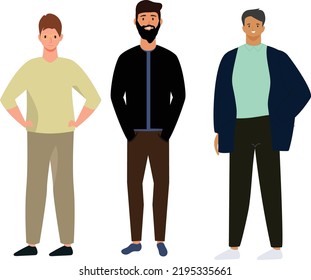 Man illustrations with minimal design artwork and attractive colors, Best for apps, web, and beautiful presentations