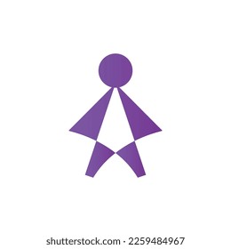 man image person symbol simple catchy simple logo