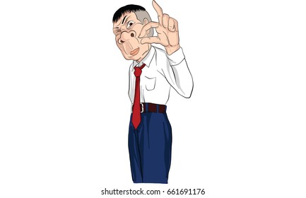 man inaction vector, angry man, showing receipt
