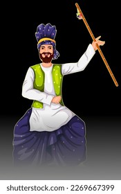 man from india in punjab national dress