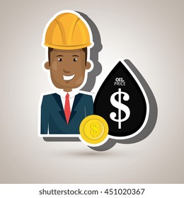 man and industry isolated icon design, vector illustration graphic