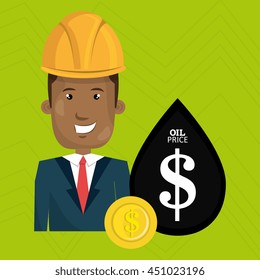man and industry isolated icon design, vector illustration graphic
