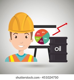 man and industry isolated icon design, vector illustration graphic