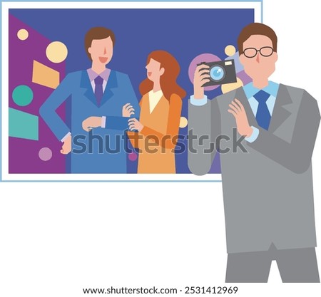 A man investigating the scene of an affair