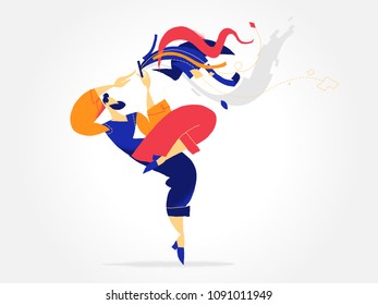 man involved in an immersive user experience