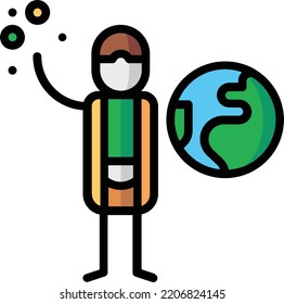 ilustración de material de elemento de diseño aislado de hombre. Vector de fondo blanco