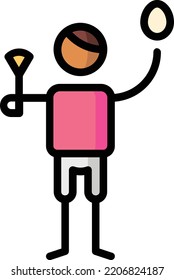ilustración de material de elemento de diseño aislado de hombre. Vector de fondo blanco