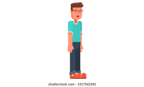 Man isolated vector illustration