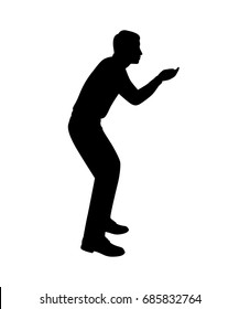 Man isolated vector on white background
