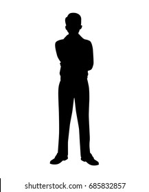 Man isolated vector on white background