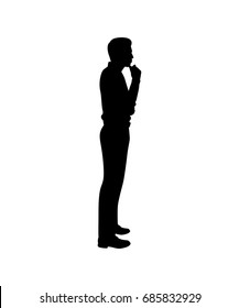 Man isolated vector on white background
