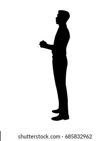 Man isolated vector on white background