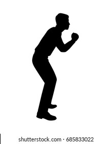 Man isolated vector on white background